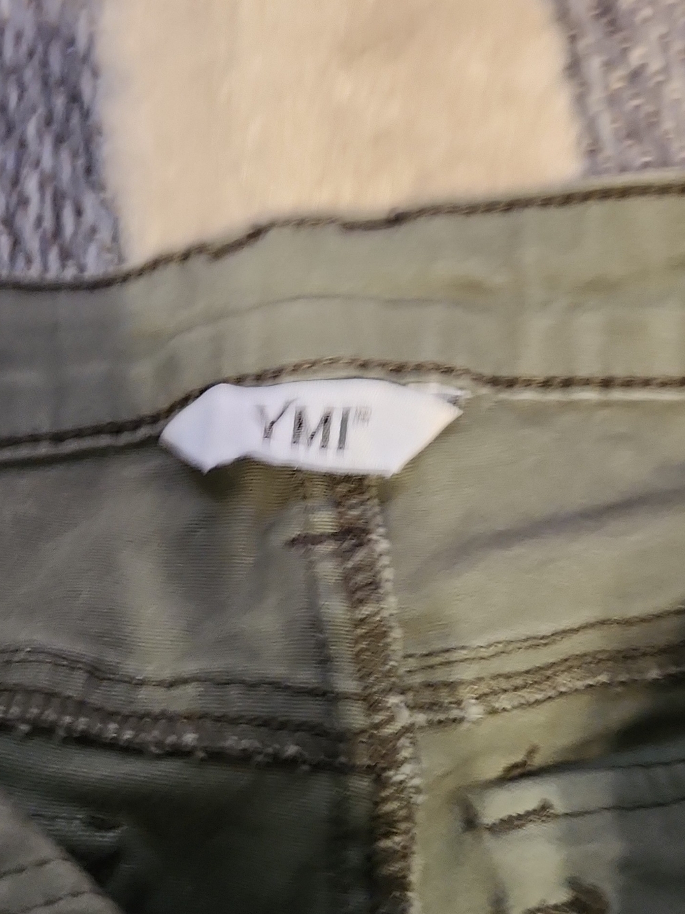YMI Olive Green Cargo Jogger Pants - Picture 2 of 7